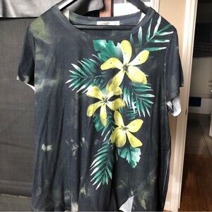 Women's TERRA & SKY Multi color Floral Design Knit Top Size 2X 20W-22W